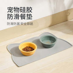 寵物餐墊貓碗墊貓咪狗狗貓用吃飯墊子矽膠大號防滑防水防漏食用品