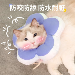 貓咪項圈伊麗莎白圈貓防水防舔防咬絕育軟頭套伊利沙白圈寵物脖圈