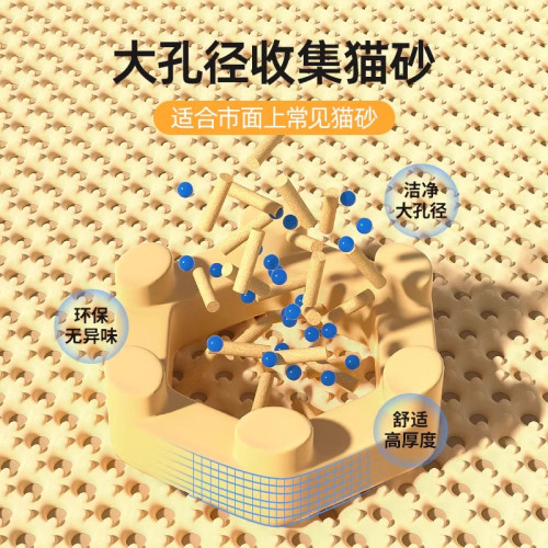 貓砂墊貓墊子貓砂盆防外濺墊貓咪防帶出控沙墊厠所漏沙墊寵物墊子