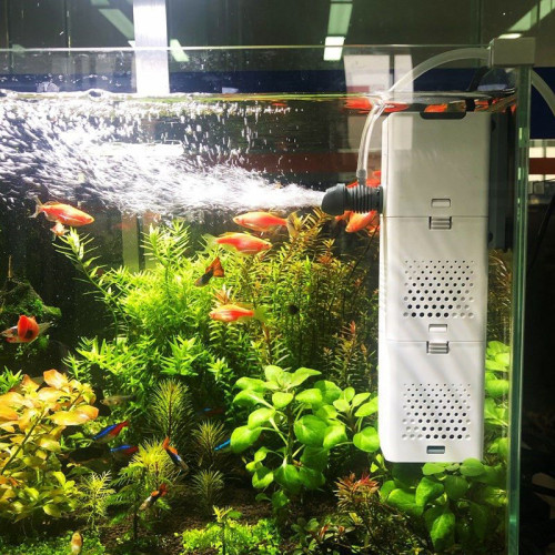 魚缸過濾器循環系統專用魚缸水泵三合一淨水循環泵增氧吸便抽水泵