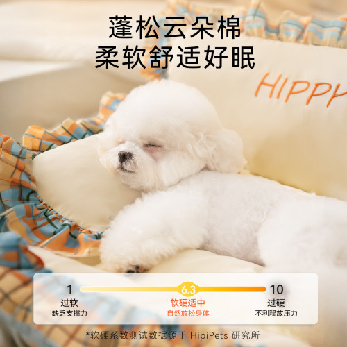 狗窩小型犬秋冬季保暖狗床全可拆洗開放式花邊公主靠背貓窩寵物窩 狗窩小型犬秋冬季保暖狗床全可拆洗開放式花邊公主靠背貓窩寵物窩