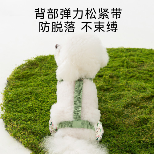 25年新款狗狗衣服可拆連腳卡通小型犬外出防髒泰迪比熊寵物防塵褲