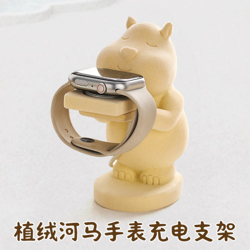 樹脂小熊可愛奶油風床頭桌面收納禮物工藝品創意擺件手錶充電支架