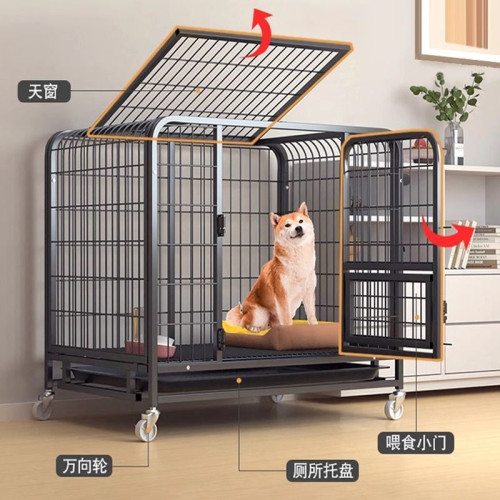 狗籠子小型犬大型犬帶厠所中型犬狗籠室內金毛拉布拉多寵物狗籠子