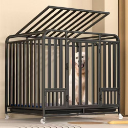 狗籠子大型犬中型犬狗籠帶厠所家用室內外金毛拉布拉多寵物狗狗籠