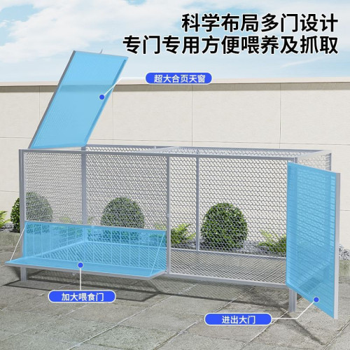 密網方管雞籠子家用特大號室外農村家用室內雞捨鐵絲網養殖籠鴨鵞