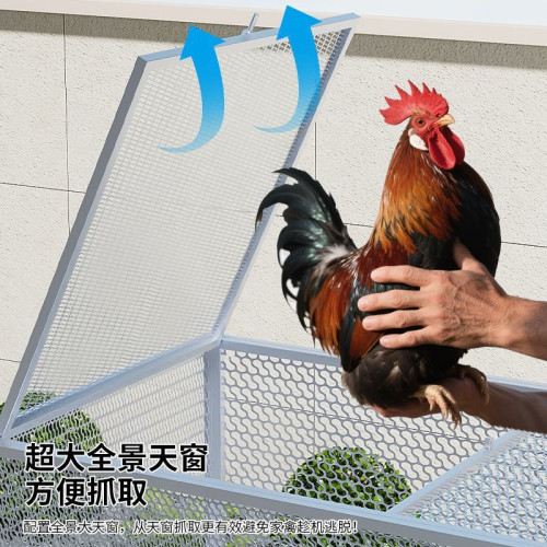 密網方管雞籠子家用特大號室外農村家用室內雞捨鐵絲網養殖籠鴨鵞