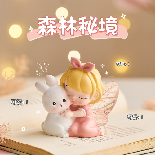 奶油風少女房間辦公室治瘉精緻樹脂工藝可愛天使小擺件
