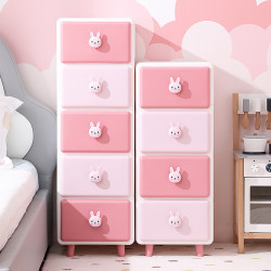 兒童玩具收納箱抽屜式塑膠零食收納櫃子家用衣服衣物整理箱儲物櫃