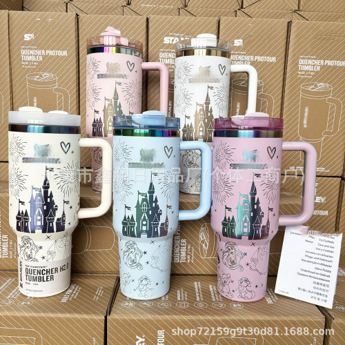 爆款40oz手柄杯不鏽鋼保溫杯史丹利維尼城堡汽車杯 爆款40oz手柄杯不鏽鋼保溫杯史丹利維尼城堡汽車杯