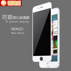 適用iphone6/S/7/8plus防窺鋼化膜X/XR/XSmax/11pro絲印防窺貼膜