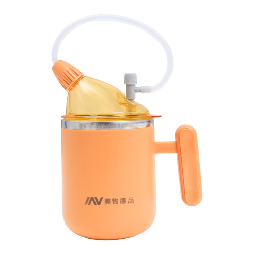 老人防嗆杯癱瘓臥床病人護理杯孕婦躺著喝水防漏吸管杯有蓋流食杯 老人防嗆杯癱瘓臥床病人護理杯孕婦躺著喝水防漏吸管杯有蓋流食杯