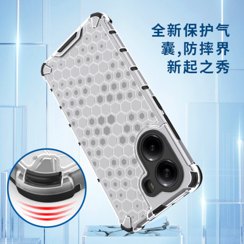 適用紅米15C蜂巢透明二合一手機殼Note15全包K80U氣囊防摔保護套