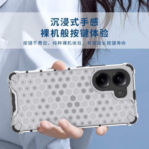 適用紅米15C蜂巢透明二合一手機殼Note15全包K80U氣囊防摔保護套