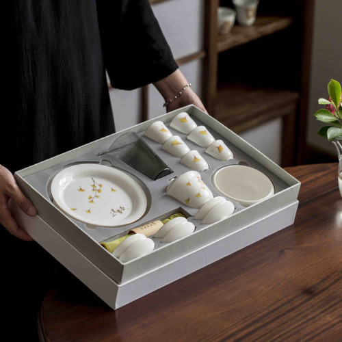 三生有杏功夫茶具禮盒套裝陶瓷家用泡茶杯蓋碗喝茶茶道辦公室禮品 三生有杏功夫茶具禮盒套裝陶瓷家用泡茶杯蓋碗喝茶茶道辦公室禮品