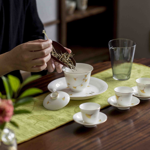 三生有杏功夫茶具禮盒套裝陶瓷家用泡茶杯蓋碗喝茶茶道辦公室禮品 三生有杏功夫茶具禮盒套裝陶瓷家用泡茶杯蓋碗喝茶茶道辦公室禮品