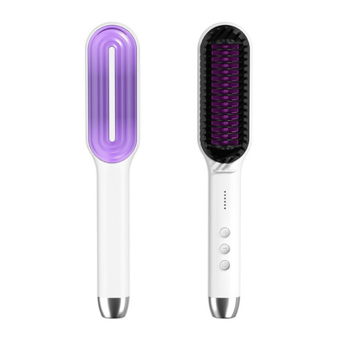1613392 新款梳齒直髮梳直髮器直卷乾溼兩用造型梳負離子懶人頭髮拉直神器