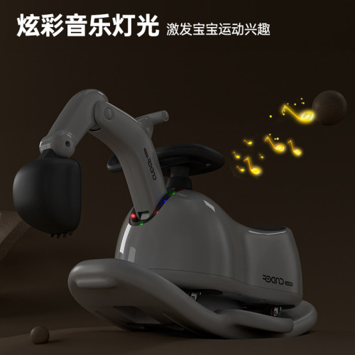 多功能花生霤霤車兒童搖搖馬挖機滑行車1-5嵗寶寶車