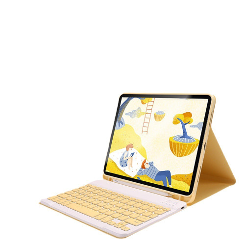 適用ipadpro110.2平板電腦無線滑鼠藍牙鍵盤保護套帶筆槽十代A16