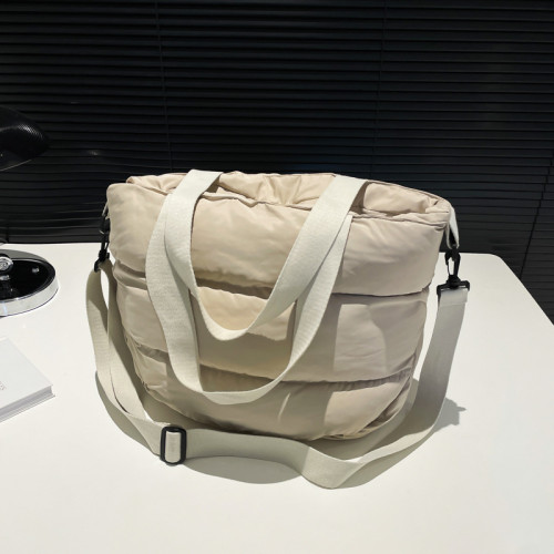 1613493 2025新款小衆棉服質感手提時尚簡約氣質單肩腋下女包