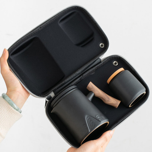 旅行茶具小套裝戶外隨身包泡茶壺功夫茶杯露營旅遊可攜式快客杯 旅行茶具小套裝戶外隨身包泡茶壺功夫茶杯露營旅遊可攜式快客杯