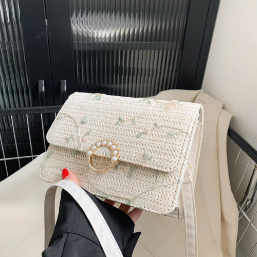 編織小包包新款2022夏季潮流時尚女包洋氣鏈條單肩斜後背包女編織包 編織小包包新款2022夏季潮流時尚女包洋氣鏈條單肩斜後背包女編織包