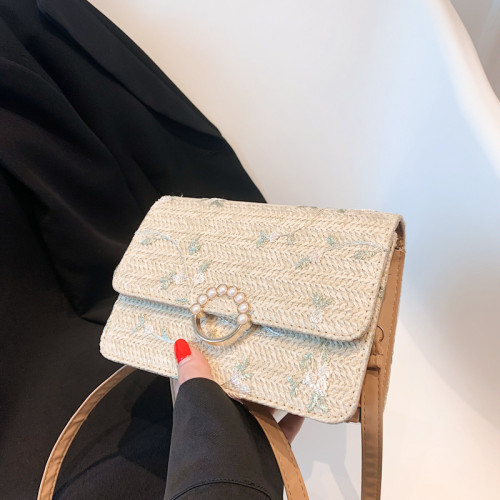 編織小包包新款2022夏季潮流時尚女包洋氣鏈條單肩斜後背包女編織包 編織小包包新款2022夏季潮流時尚女包洋氣鏈條單肩斜後背包女編織包