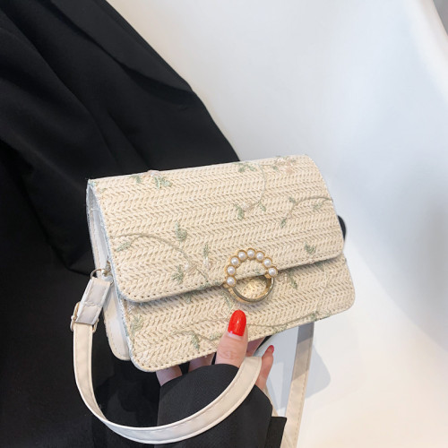 編織小包包新款2022夏季潮流時尚女包洋氣鏈條單肩斜後背包女編織包 編織小包包新款2022夏季潮流時尚女包洋氣鏈條單肩斜後背包女編織包