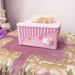 可愛桌面紙巾盒客廳ins風創意抽紙盒簡約家用餐廳茶幾臥室卡通女