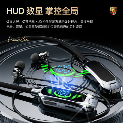 無線掛脖藍牙耳機入耳式高音質超長續航運動藍牙2025年新款