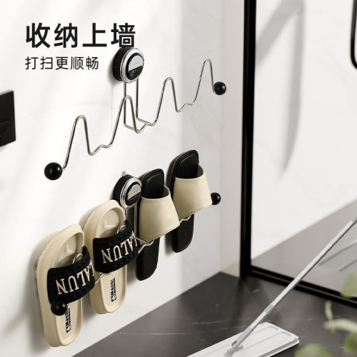 吸盤浴室拖鞋架免打孔壁掛式鞋架厠所衛生間瀝水架子置物收納神器 吸盤浴室拖鞋架免打孔壁掛式鞋架厠所衛生間瀝水架子置物收納神器