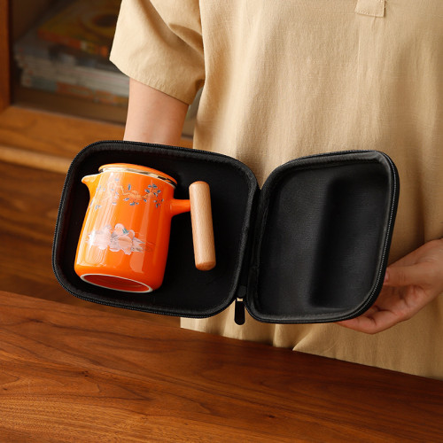 創意陶瓷可攜式旅行茶具套裝文創禮品開業活動伴手禮 創意陶瓷可攜式旅行茶具套裝文創禮品開業活動伴手禮