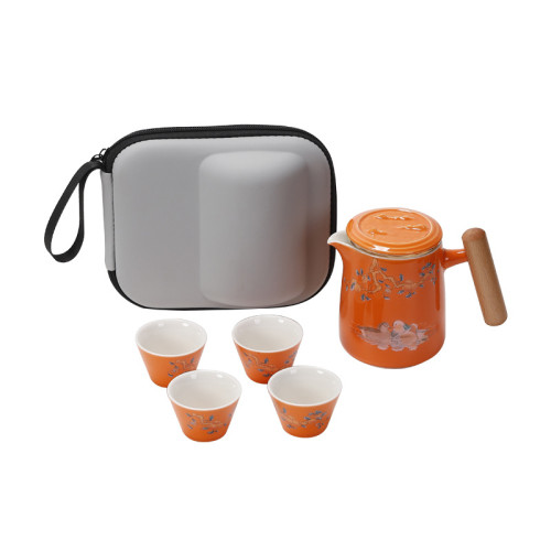 創意陶瓷可攜式旅行茶具套裝文創禮品開業活動伴手禮 創意陶瓷可攜式旅行茶具套裝文創禮品開業活動伴手禮