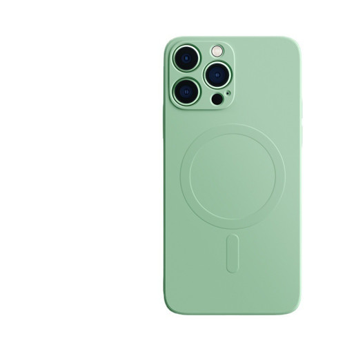 適用蘋果14手機殼iPhone13磁吸12液態矽膠Magsafe全包xsmax保護套