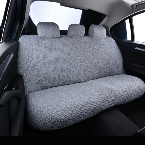 汽車座椅保護套褶皺泡泡布彈力連體坐墊四季通用防塵一體座套罩