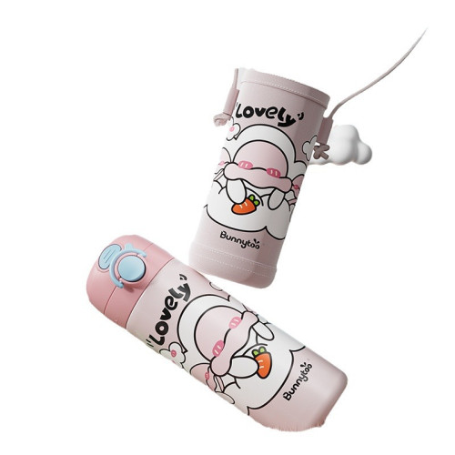 2024韓國班尼兔雙飲保溫杯316食品級不鏽鋼一鍵彈跳真空水杯500ML 2024韓國班尼兔雙飲保溫杯316食品級不鏽鋼一鍵彈跳真空水杯500ML