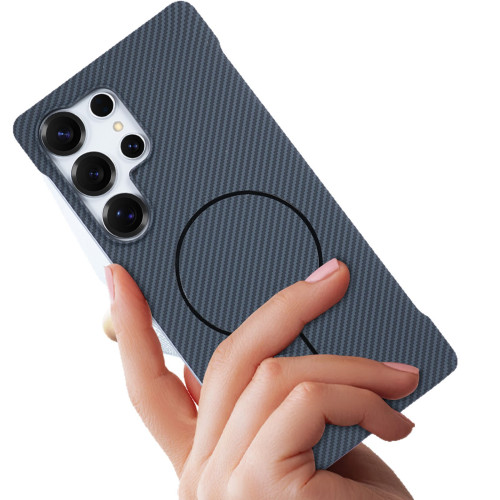 超薄無邊框適用三星S25Ultra手機殼碳纖維紋磁吸S24U膚感凱夫拉 超薄無邊框適用三星S25Ultra手機殼碳纖維紋磁吸S24U膚感凱夫拉