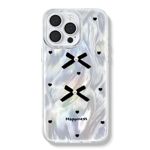 知泰蘋果17羽紗手機殼女iPhone1512適用16/14Pro大孔透明