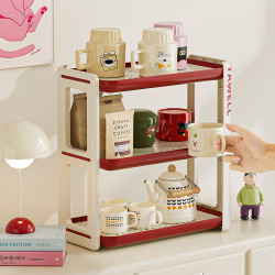 桌面杯架杯子置物架餐桌桌面水杯架子茶杯咖啡杯收納架瀝水整理架