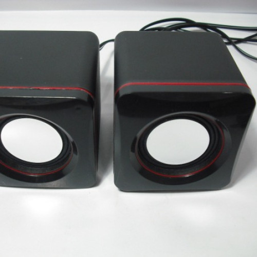 紙邊喇叭低價音箱中性方塊USB音箱迷你方形2.0小對箱英文