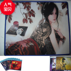 美女圖遊戯多圖 240*280*3mm鎖邊遊戯滑鼠墊 新品L19滑鼠墊11.11