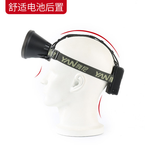 雅尼後置鋰電頭燈強光充電式超亮遠射頭戴式手電超長續航led礦燈 雅尼後置鋰電頭燈強光充電式超亮遠射頭戴式手電超長續航led礦燈