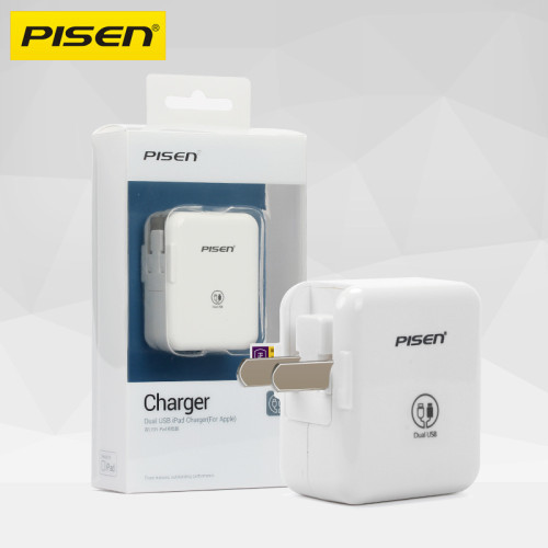 品勝 適用蘋果iPhone6S雙USB充電器5V安卓手機iPad快速充電插頭 品勝 適用蘋果iPhone6S雙USB充電器5V安卓手機iPad快速充電插頭