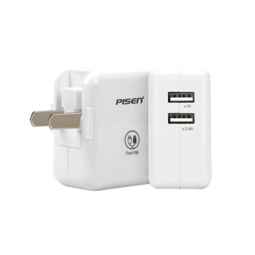 品勝 適用蘋果iPhone6S雙USB充電器5V安卓手機iPad快速充電插頭 品勝 適用蘋果iPhone6S雙USB充電器5V安卓手機iPad快速充電插頭