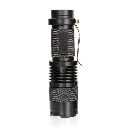Q5調光迷你強光手電SK68兩用電源14500/AA伸縮變焦手電筒