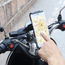 摩托車後視鏡手機支架 電動車用GPS手機導航架電瓶車支架JS-034