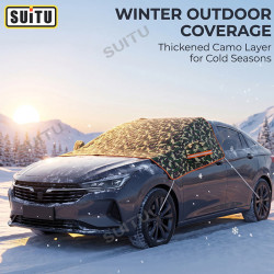 汽車用遮雪擋前擋風玻璃防凍罩防霜罩多功能半罩車衣防雪冬季加厚