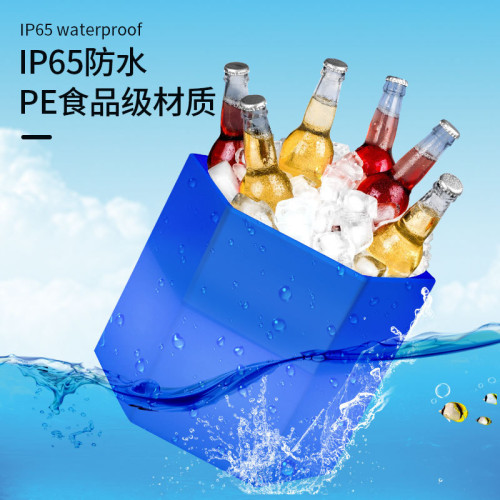酒吧LED發光冰桶充電遙控KTV香檳啤酒冰桶防摔創意冰桶 酒吧LED發光冰桶充電遙控KTV香檳啤酒冰桶防摔創意冰桶