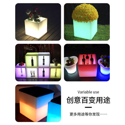 酒吧KTV酒店發光冰桶充電遙控變色LED發光歐式塑膠創意冰桶 酒吧KTV酒店發光冰桶充電遙控變色LED發光歐式塑膠創意冰桶
