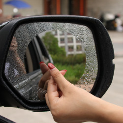 汽車後視鏡玻璃防雨膜防霧膜汽車後視鏡防水防雨保護貼膜R-8136